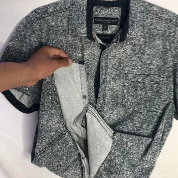 Missing a button but if you can sew, there is an extra button inside the shirt. - Picture 5 of 5